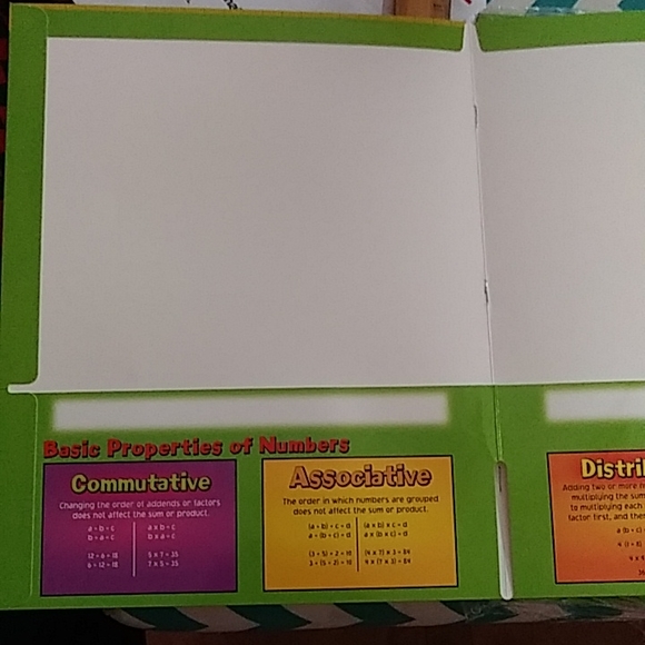 NWT Math Reference Four-Pocket Folder - Picture 4 of 8